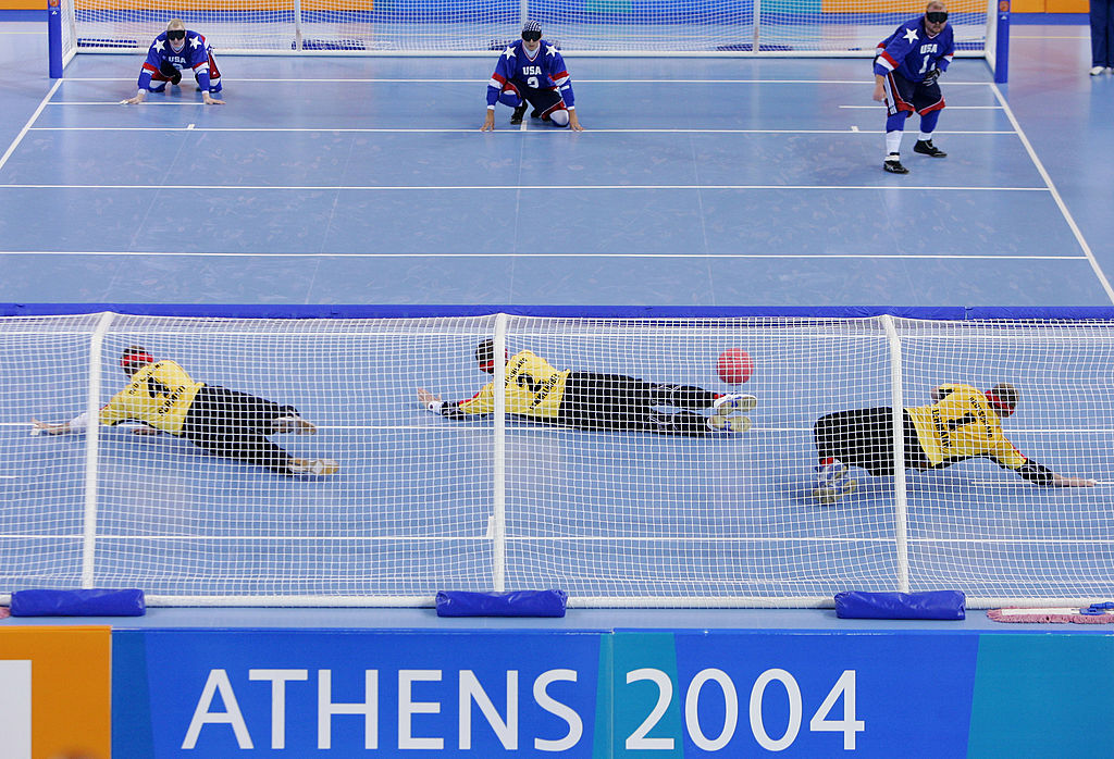 John Mulhern throws a shot toward the Germany goal